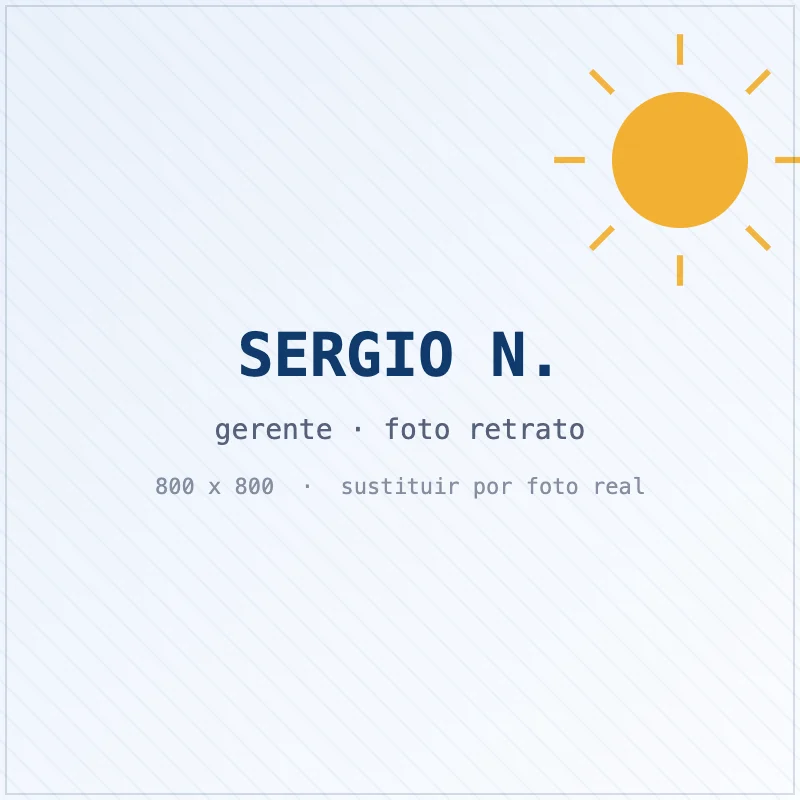 Sergio, gerente de Energía Solar Badalona