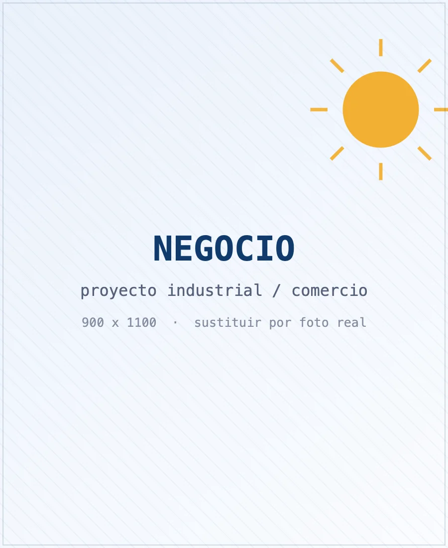 Instalación fotovoltaica en una nave industrial de Badalona